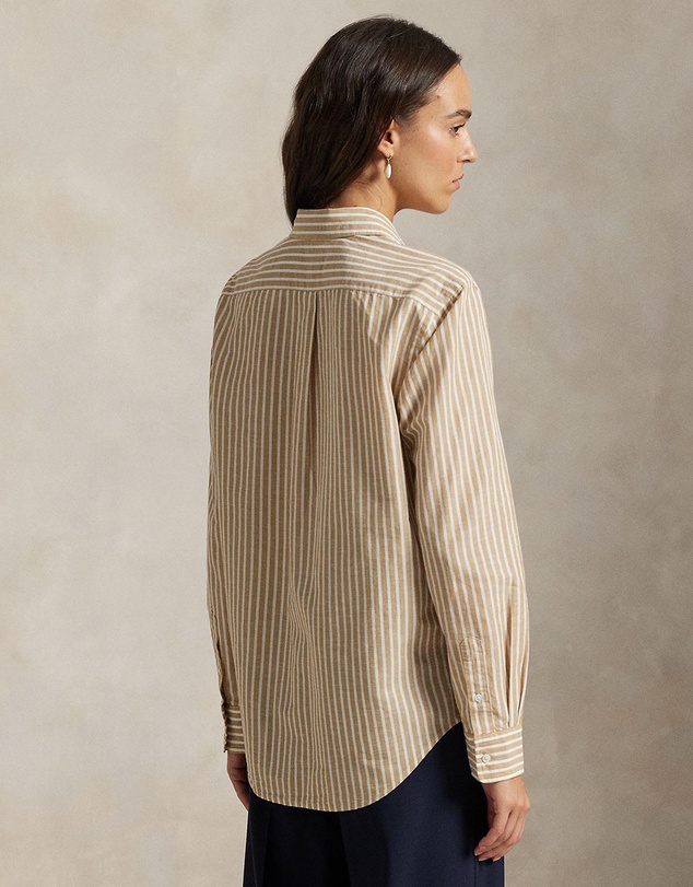 Polo Ralph Lauren - Classic Fit Striped Cotton-Linen Shirt