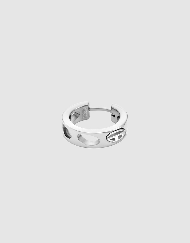 Diesel - D Logo Silver Earring
