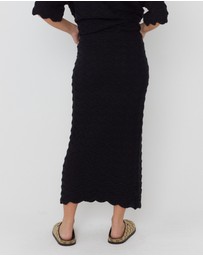 ALEXANDRA - Ratan Skirt Black
