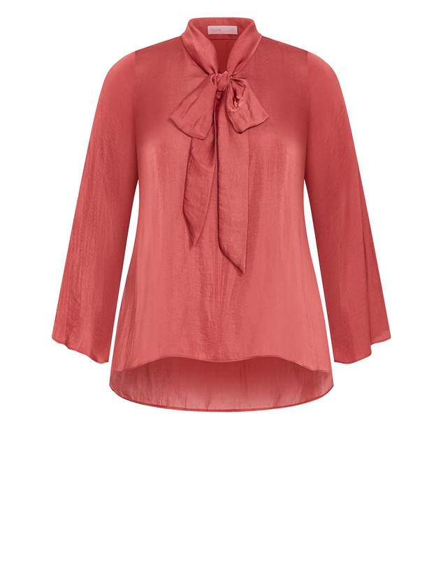City Chic - Mahalia Neck Tie Top