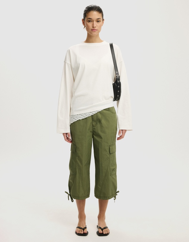 Cotton On - Oversized Boxy Long Sleeve Tee
