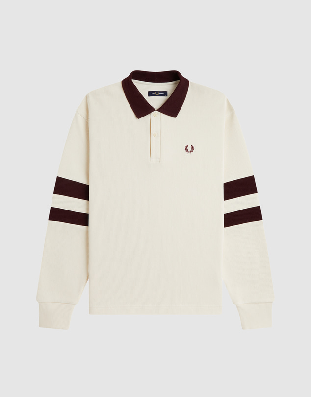 Fred Perry - Tipped Sleeve Collared Sweatshirt