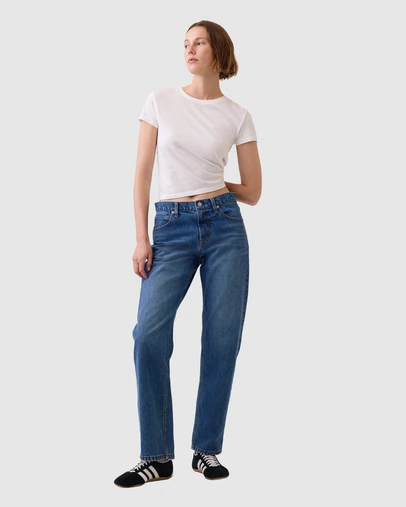 GAP - Mid Rise Straight Taper Barrel Jeans