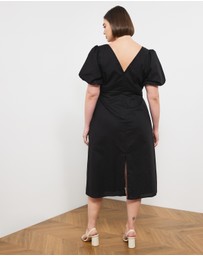 Atmos&Here Curvy - Costa Rica Linen Blend Midi Dress
