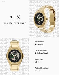 Armani Exchange - Gold Analogue Watch