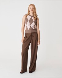Forcast - Jacinta Argyle Knit Vest