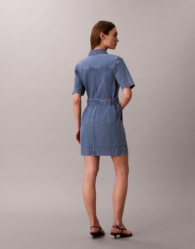 Calvin Klein Jeans - Denim Belted Shirt Dress