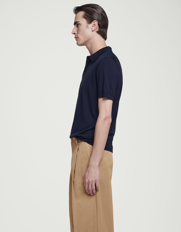 COS - Knitted Silk Polo Shirt