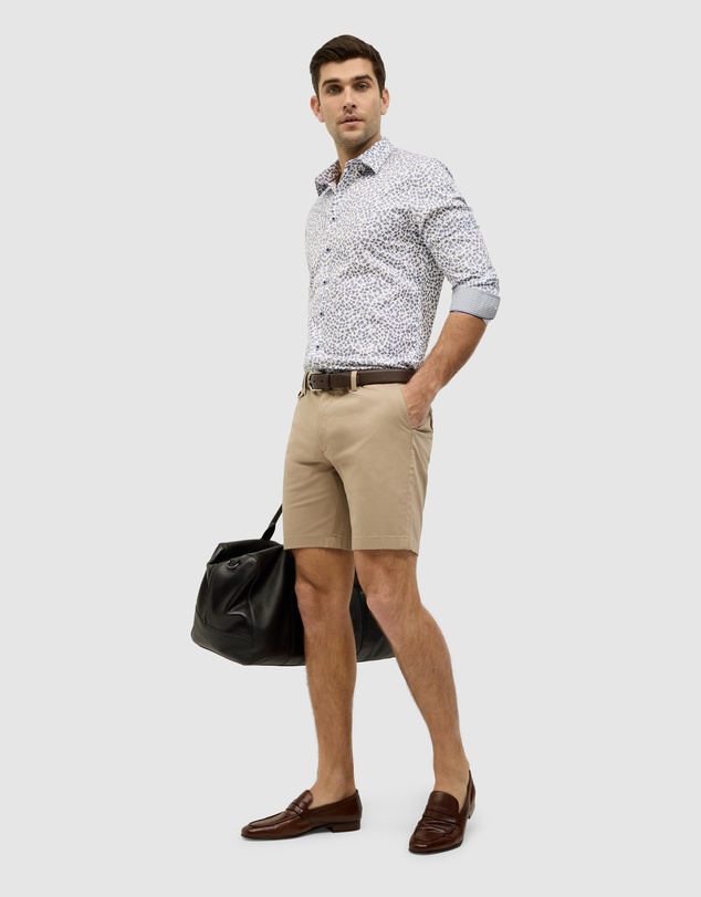 Politix - Slim Stretch Cotton Stretch Chino Short