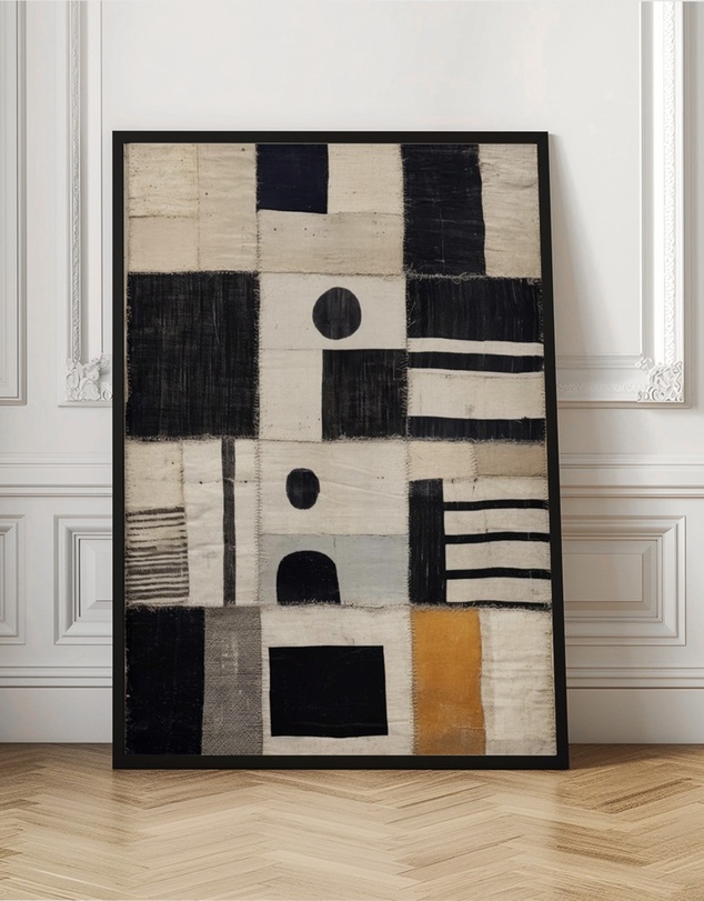 Olive et Oriel - Sewn Fabric by Treechild Art Print