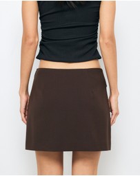 AERE - Belt Detail Mini Skirt