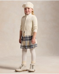 Polo Ralph Lauren - Metallic Mini-Cable Cardigan - ICONIC EXCLUSIVE - Kids