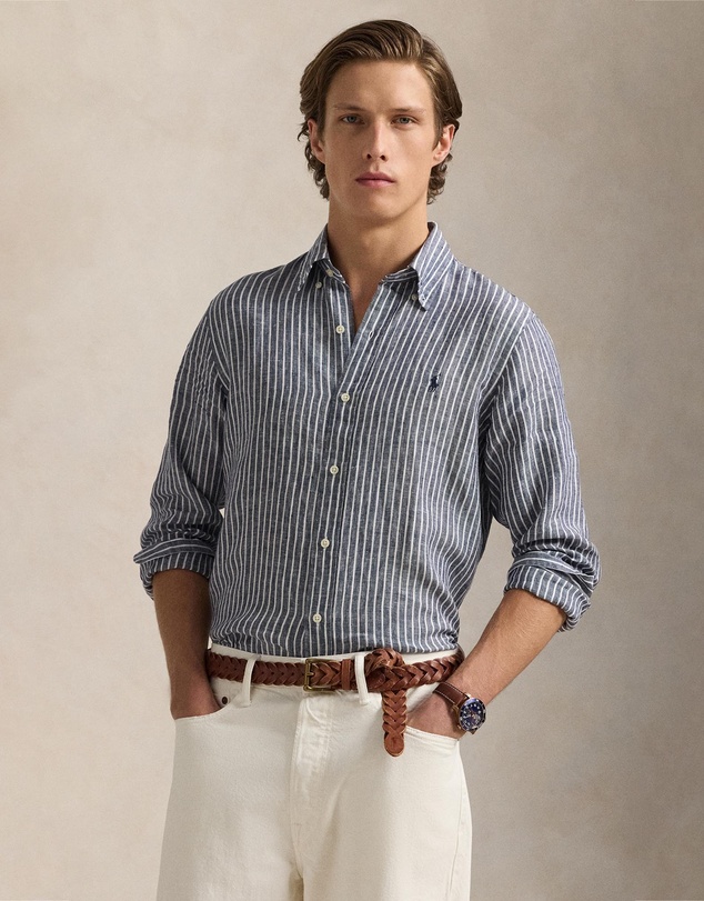 Polo Ralph Lauren - Custom Fit Striped Linen Shirt