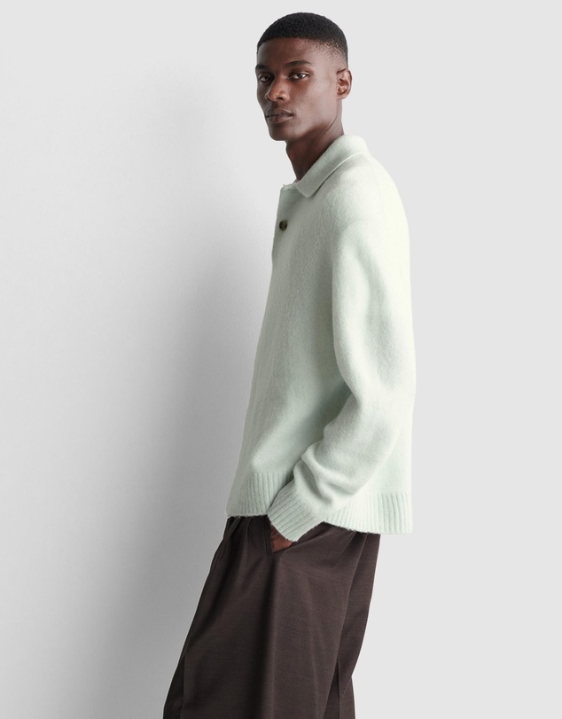 COS - Brushed-Wool Polo Shirt