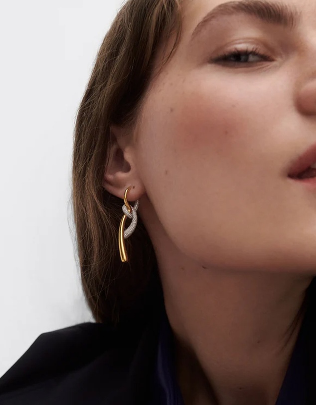 PDPAOLA - Pavé Twist Hoops