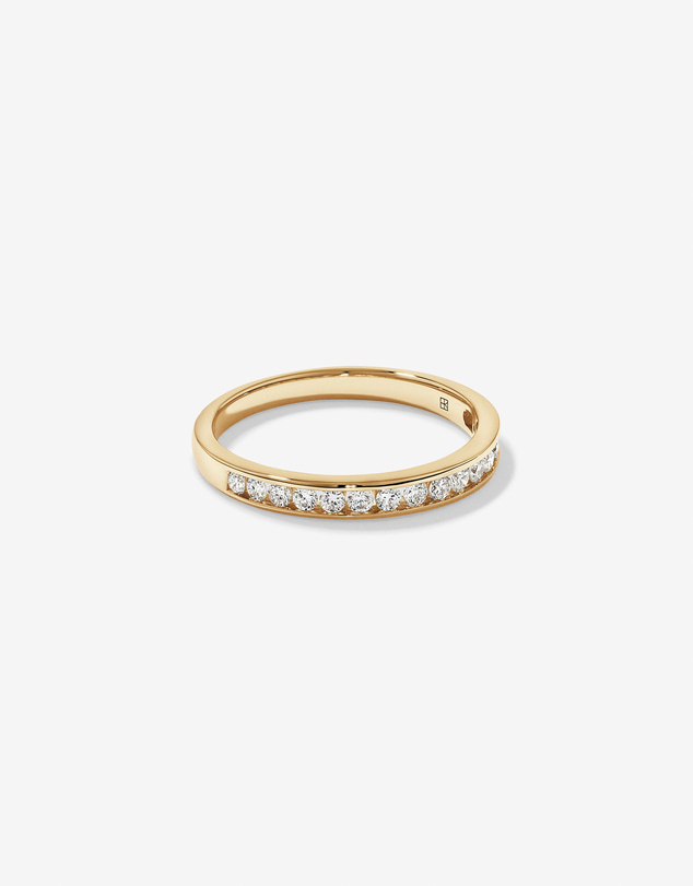 Michael Hill - 0.30 Carat TW Round Brilliant Laboratory-Grown Diamond Wedding Ring in 14kt Yellow Gold