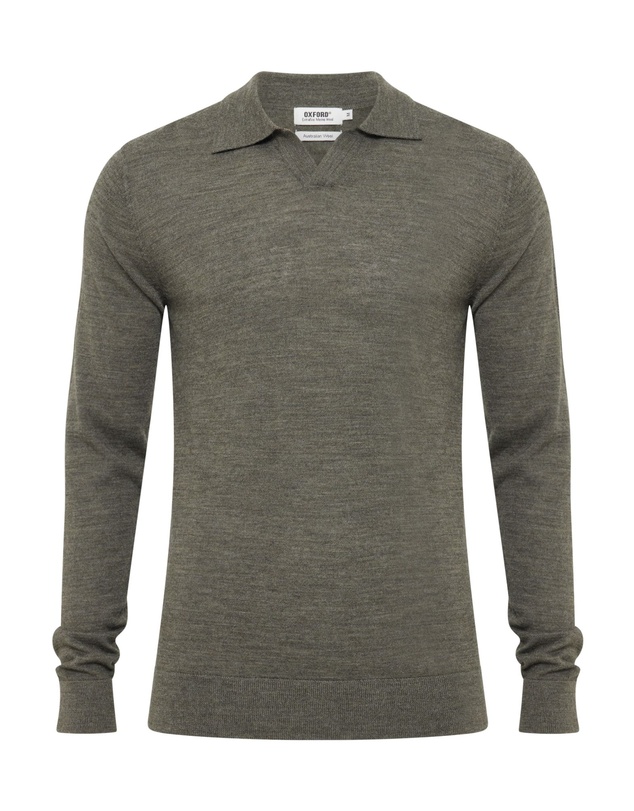 Oxford - Blair Polo Collar Merino Knit