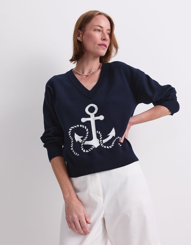 Sportscraft - Anchor Jacquard Sweater