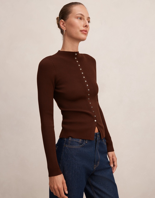 Forever New - Francis Button Detail Top