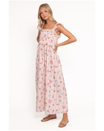 Petal & Pup - Ross Frill Strap Maxi Dress - Beach Print