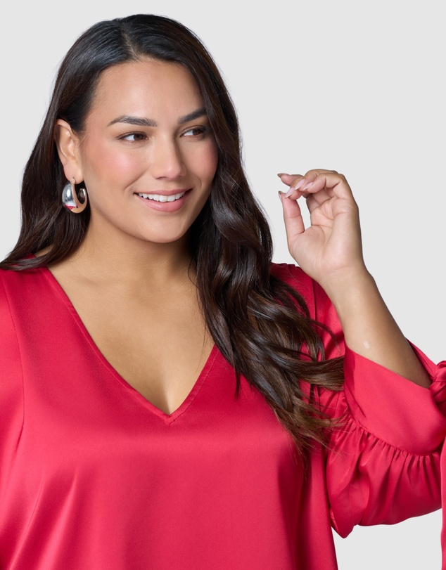 Pink Dusk by Curve Project - Charmed Blouse