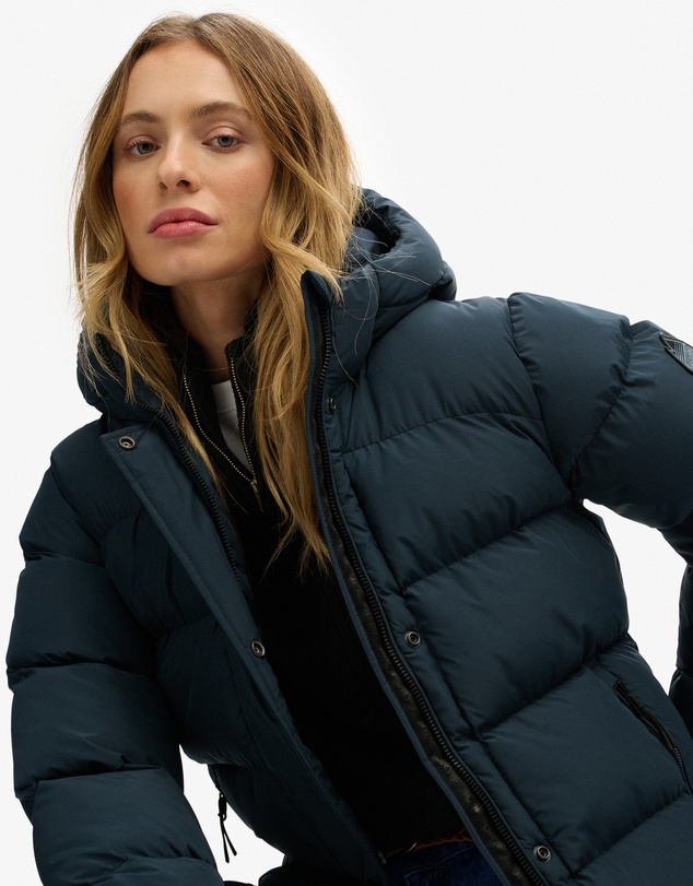 Superdry - Hooded Sports Puffer Mid Jacket