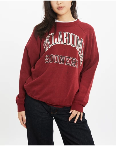Vintage by The Real Deal - Pre Loved - Vintage 80s NCAA Oklahoma Sooners Sweatshirt