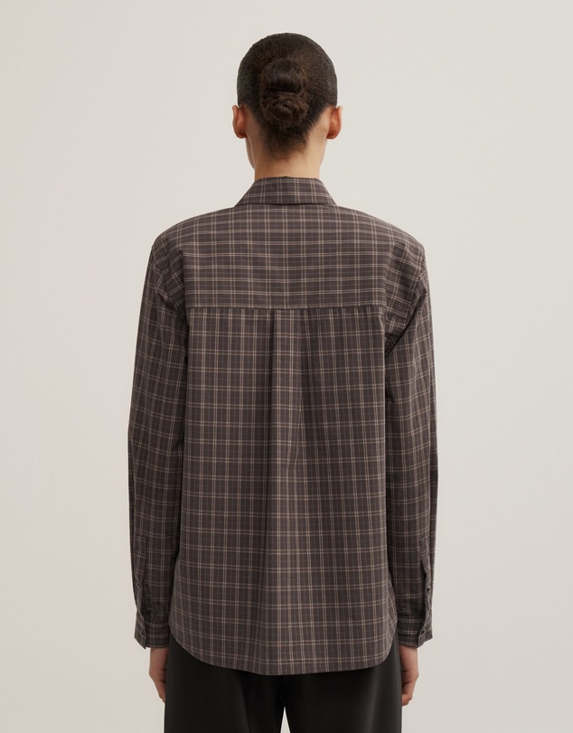 Witchery - Check Shoulder Pad Shirt