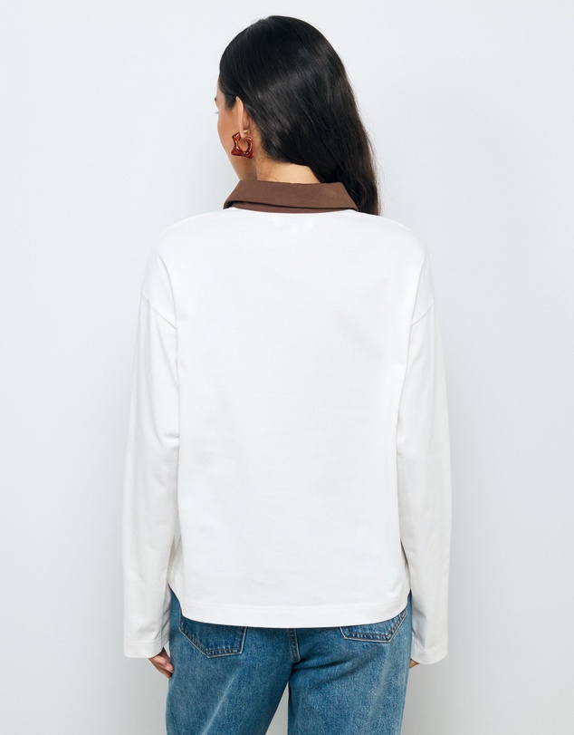 AERE - Rory Contrast Collar Polo