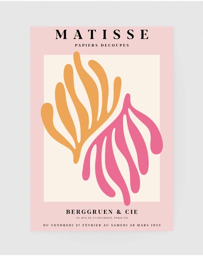 Inka Arthouse - Pink Coral by Henri Matisse Art Print