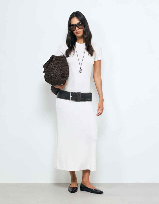 AERE - Vea Textured Knit Maxi Dress