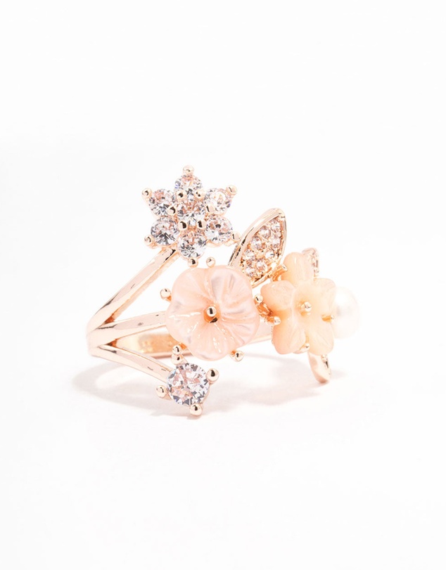 Lovisa - Rose Gold Plated Floral Bouquet Ring