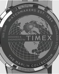 TIMEX - Timex Marlin Moon Phase 40mm Stainless Steel Case and Bracelet