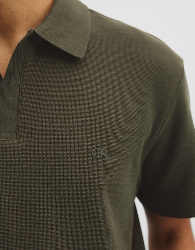 Country Road - Short Sleeve Waffle Button Polo
