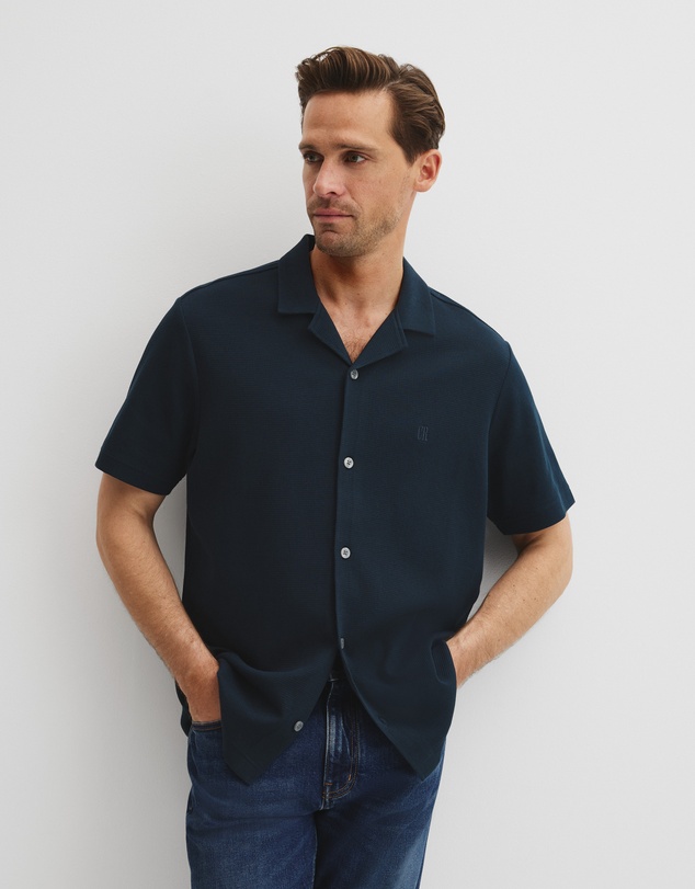 Country Road - Australian Cotton Textured Short Sleeve Shirt