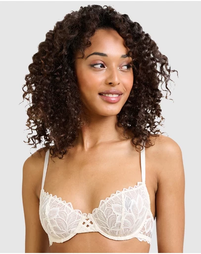 Billet Doux - Divine Unlined Wired Lace Balconette Bra