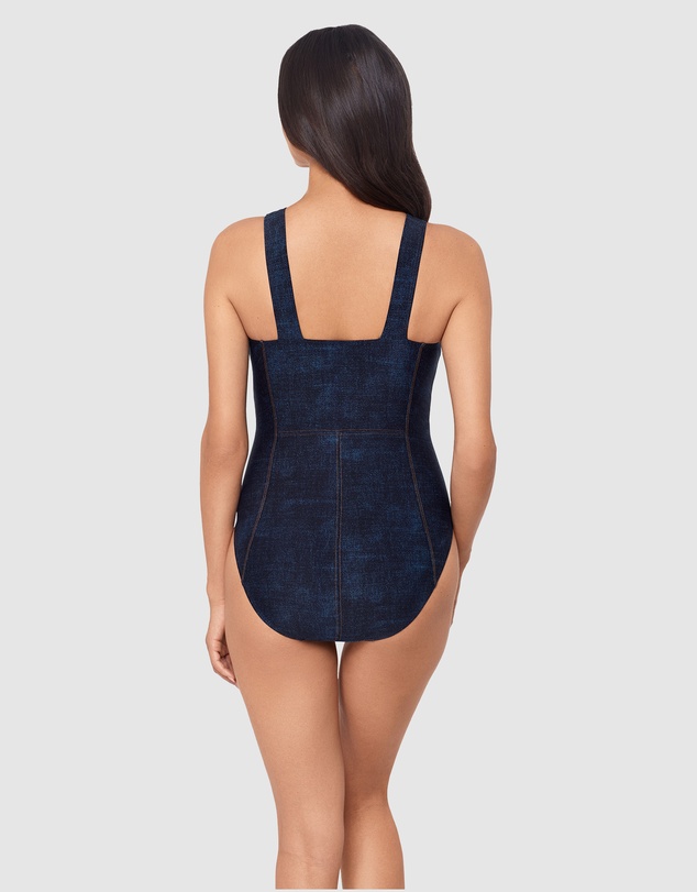 Magicsuit - Billie Jean Shania Underwire Denim Look Shaping Swimsuit