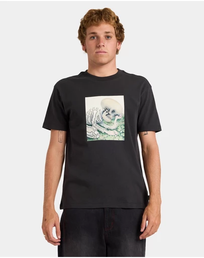 RVCA - Mens Sleepy Skeleton T-Shirt