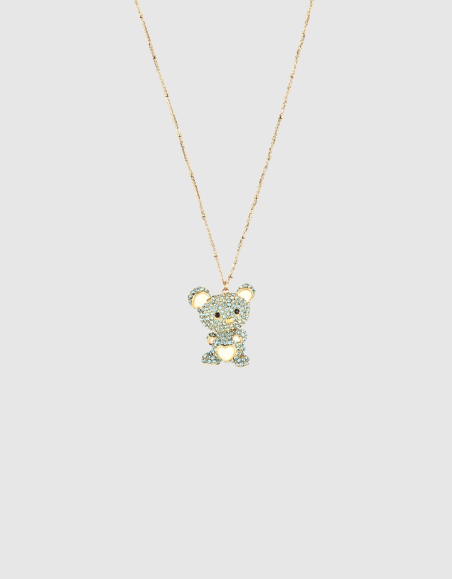 GUESS - Gold-Tone Vintage Guess Teddy Bear Necklace