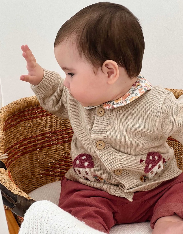 Purebaby - Toadstool Cardigan -Kids-Babies