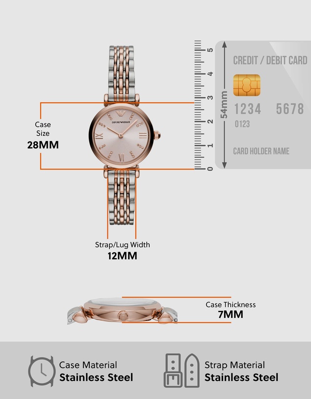 Emporio Armani - Two Tone Analogue Watch