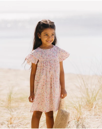 Bebe by Minihaha - Zoe Frill Sleeve Dress -Kids