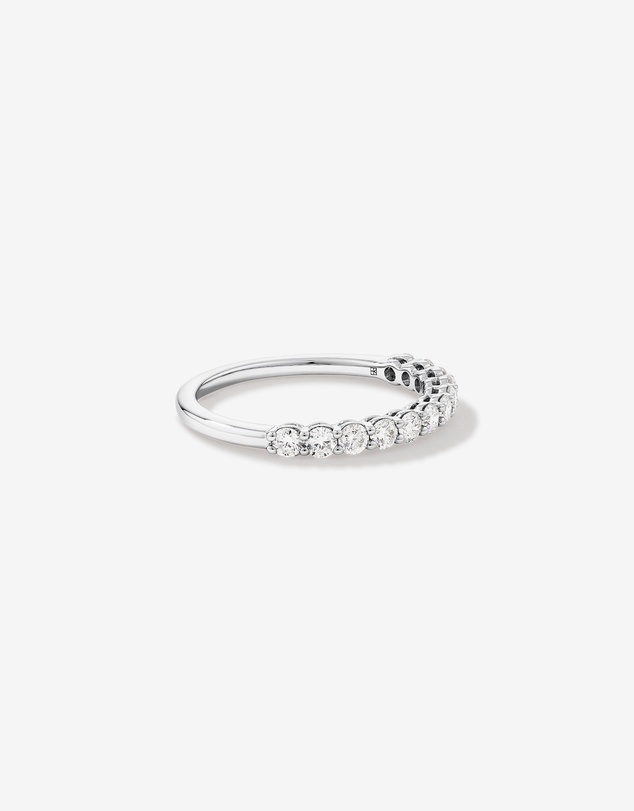 Michael Hill - 0.60 Carat TW Claw Set Round Brilliant Laboratory-Grown Diamond Wedding Ring in 14kt White Gold