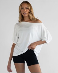 Leelo Active - Off Shoulder Bamboo T-Shirt