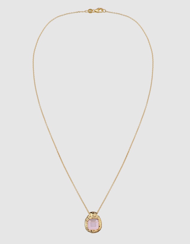 Haze & Glory - Blush Pebble Necklace - Gold