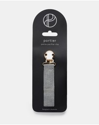 portier - Petite Pacifier Clip - Light Grey