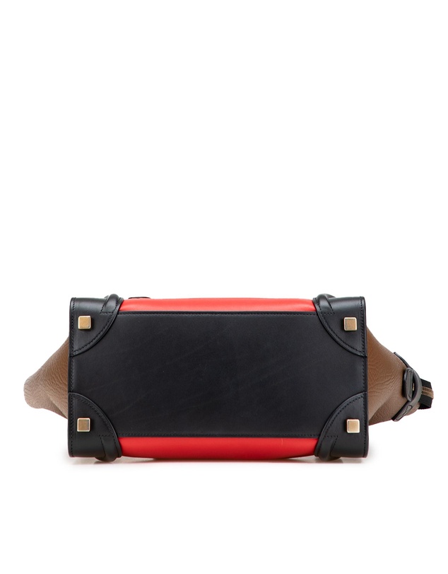 Pre-Loved by Azura Reborn - Pre-Loved Micro Tricolor Leather Luggage Tote