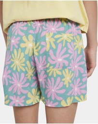 Roxy - Girls 8 to 16 Lekeito Break Printed Elastic Waist Shorts