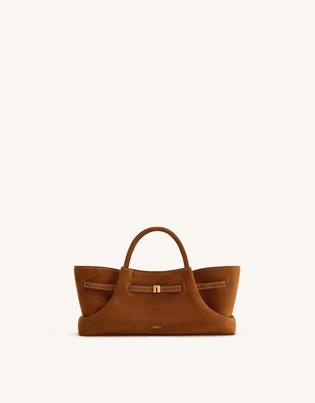 JW PEI - Maeve Dachshund Metal Charm Faux Suede Tote Bag
