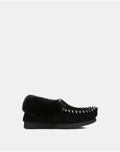 EVERAU - EverAU Ugg Popo Moccasin Sheepskin Upper Moccasins
